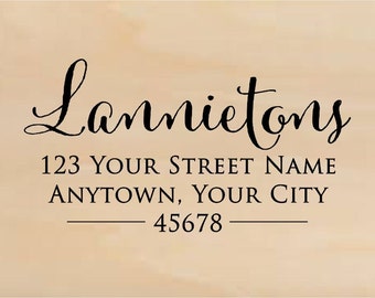 Personalized Self Inking Return Address Stamp - self inking address stamp - Custom Rubber Stamp R267
