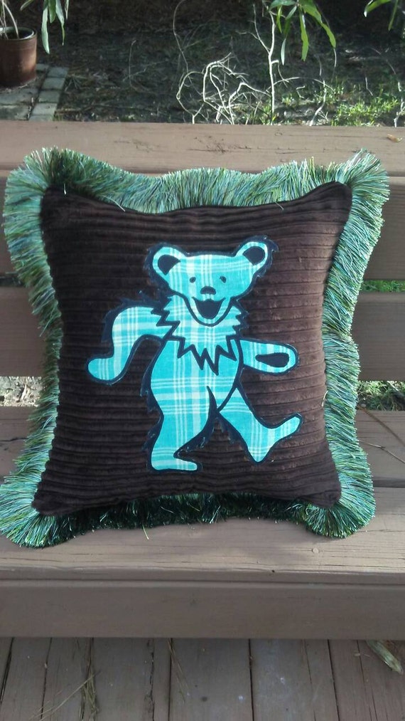 grateful dead bear pillow