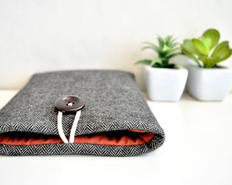 Herringbone Phone Case, iPhone 8, iPhone X Cover, iPhone 8 Plus Case, iPhone 7 Plus Pouch, Google Pixel XL Case, Soft Padded Phone Sleeve