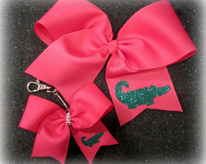 Cheer Bows, Girls Cheer Keychains, Personalized Cheer Bow, Cheer Bow with Name, Logo Cheer Bow, Team Bows, Dance Bows, Bow Keychains,