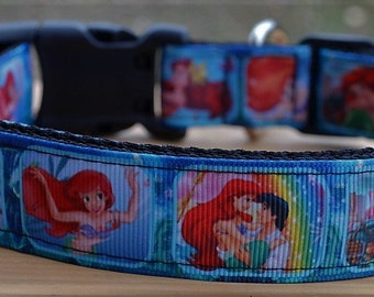 The Little Mermaid Ariel dog collar & or leash