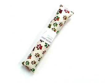 Catnip kicker toy, kicker stick, colorful paw print cotton, catnip toy, fun cat toy, interactive cat toy, cat birthday gift