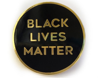 Black Lives Matter 1" Enamel Lapel Pin