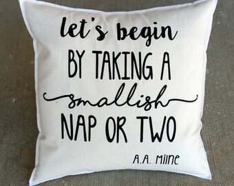 Naps, Winnie the Pooh 18x18 Pillow Cover
