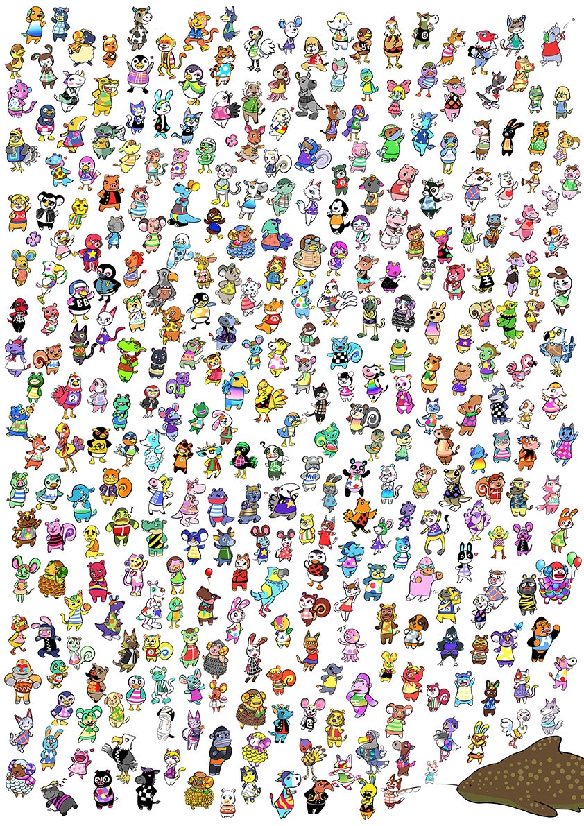Animal Crossing New Leaf All Villagers Poster