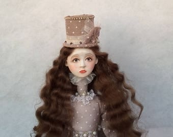 Art doll ,paper clay doll,collecting doll,clay doll,human figure doll,air dry clay doll,sculpture doll,decorative doll