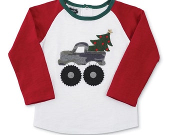 monster truck christmas shirt