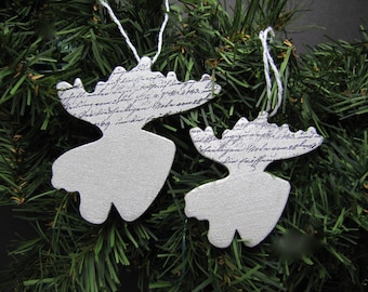 Moose Christmas ornaments moose holiday moose ornaments gift embellishment tree decoration