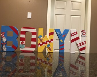 Dr Seuss Custom Letters - price is per letter