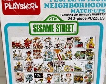 1977 Playskool Sesame Street match-ups