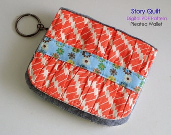 Bi fold wallet sewing pattern tutorial instructions