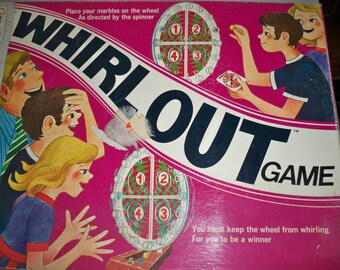 Vintage 1971 Milton Bradley Whirl Out Game