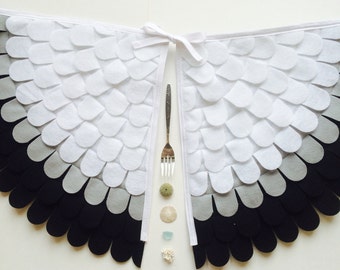 Seagull Wings // Seagull Costume // Scuttle // Soft Flappable Wings // Handmade // Tree + Vine
