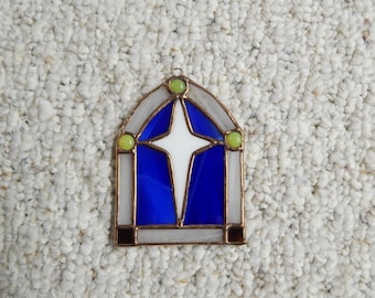 Stained Glass, Church Window Ornament, Christmas Ornament, Stained Glass ornament, Sun Catcher, Religious Ornament