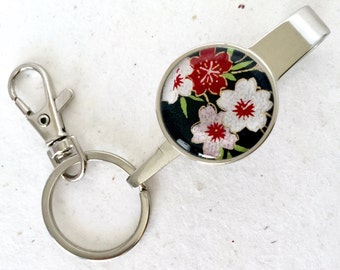 PURSE KEY FINDER Japanese washi handmade paper key chain key