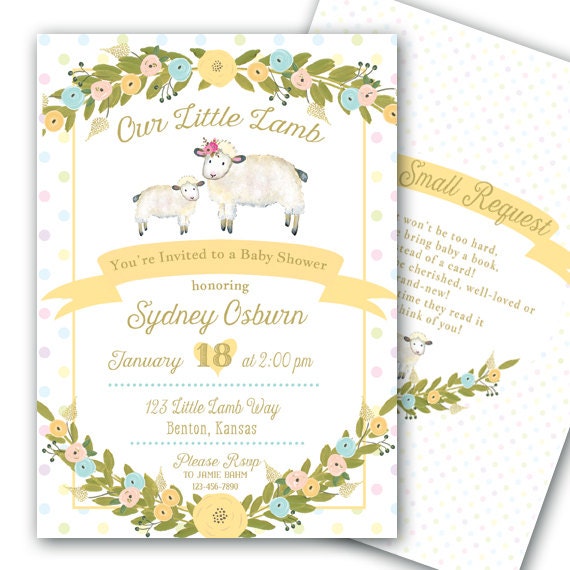 Little Lamb Invitations 9
