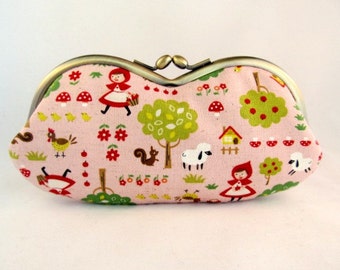 Cute Glasses Case - Soft Eyeglass Case - Eye Glass Case - Sunglasses Case - Sunglass Case - Glasses Case Kiss Lock