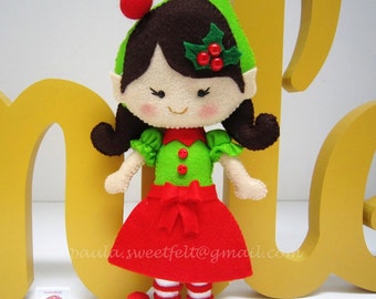 Cute little Elfe girl for Christmas décoration / X'mas tree ornament / Elfes