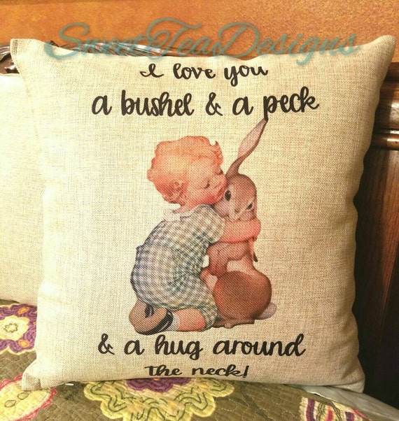 Easter throw pillow bunny pillow Easter decor spring decor