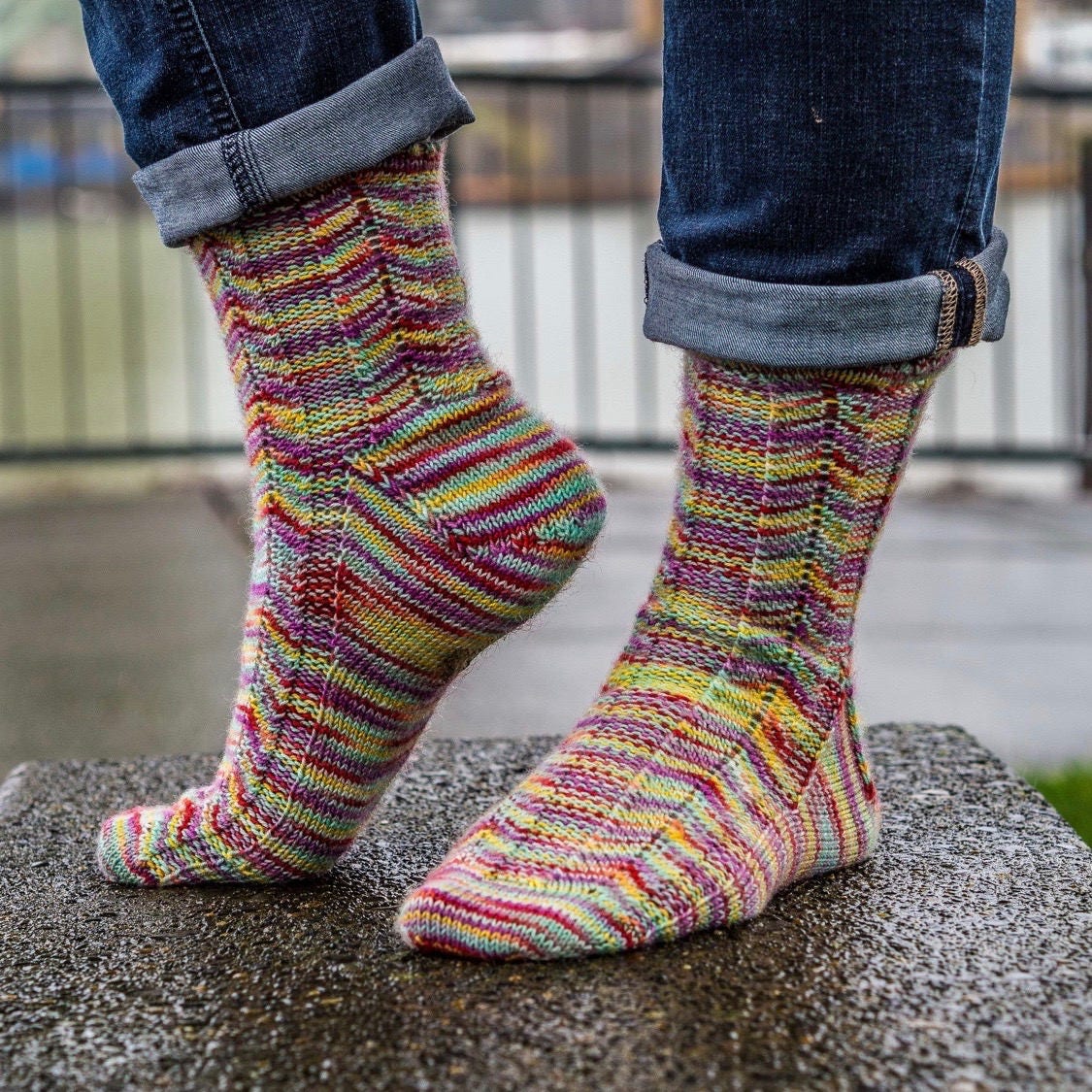 Spring Sock Yarn kit featuring Knitted Wit Victory Sock Yarn, St