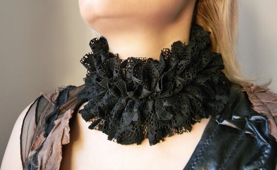 high neck collar frock