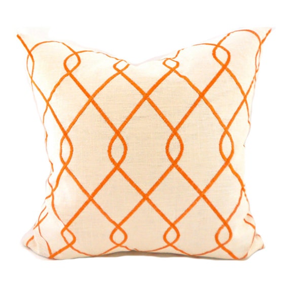 Pillow Covers ANY SIZE Decorative Pillow Cover Orange Pillows