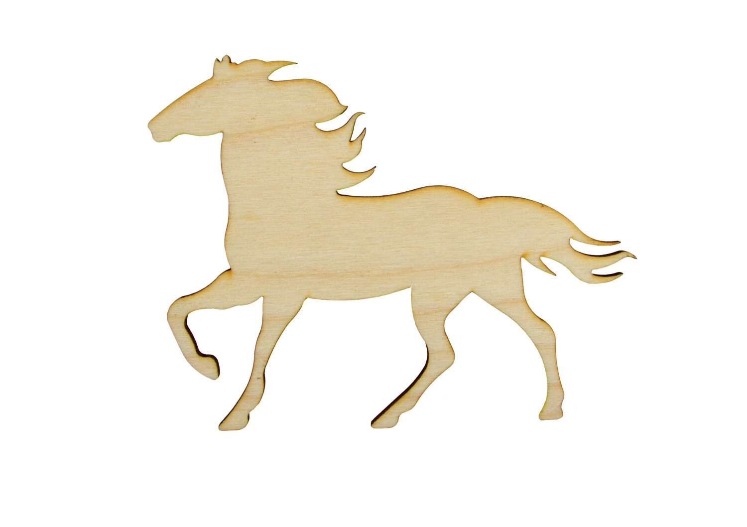 Horse Shape Wood Cutout Unfinished Wooden Animal Shapes