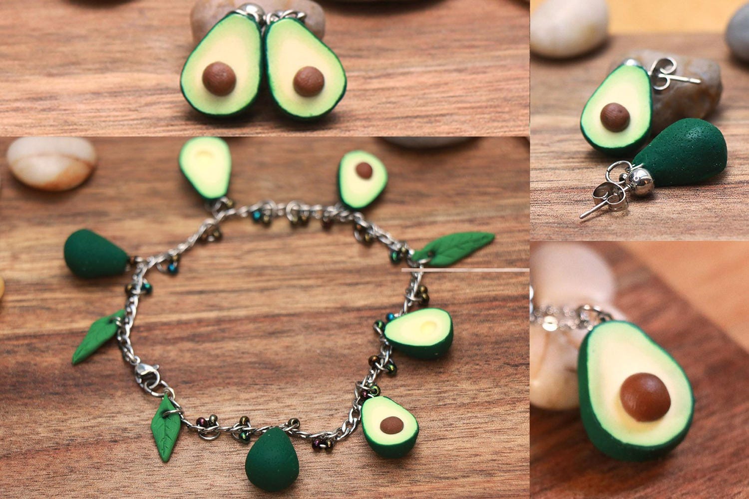 Avocado Jewelry Lot avocado bracelet avocado necklace