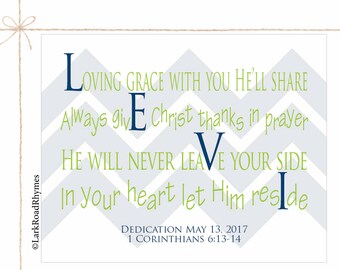 Baby Baptism Gift For Boy Baptism Keepsake Baby Christening Gifts Gift From Godparents Godson Gift Religious Baby Gift Poem 8x10 Levi