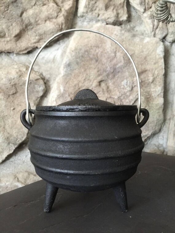 Large Cast Iron Cauldron by MoveWithTheMoon on Etsy
