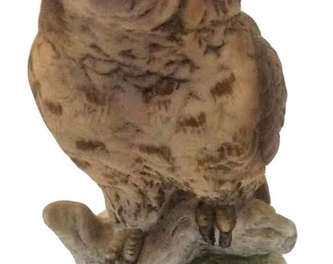 Lefton Little Owl Decor Figurine Hand Painted - Bird Lover Gifts - Ceramic Bird Statue - Owl Lover Gift