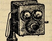 Items similar to Antique Telephone Digital Image Printable Phone ...