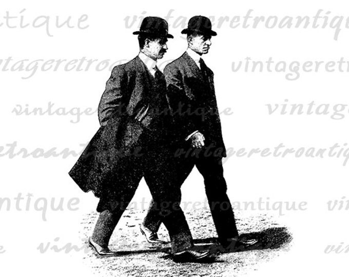 Digital The Wright Brothers Image Graphic Inventors Illustration Printable Download Artwork Antique Clip Art HQ 300dpi No.958