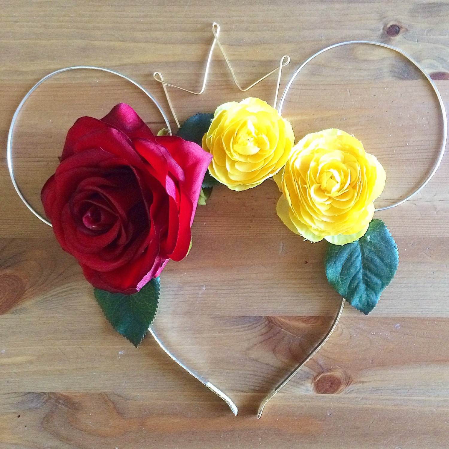 Wire mouse ears mickey ears beauty and the by KrausHausKrafts