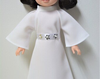 Handmade Doll Clothes Star Wars Princess Leia Costume fits 14.5" American Girl Wellie Wishers Dolls