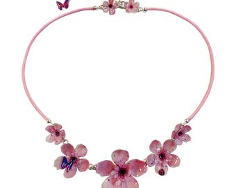 Collana fiori di ciliegio 04