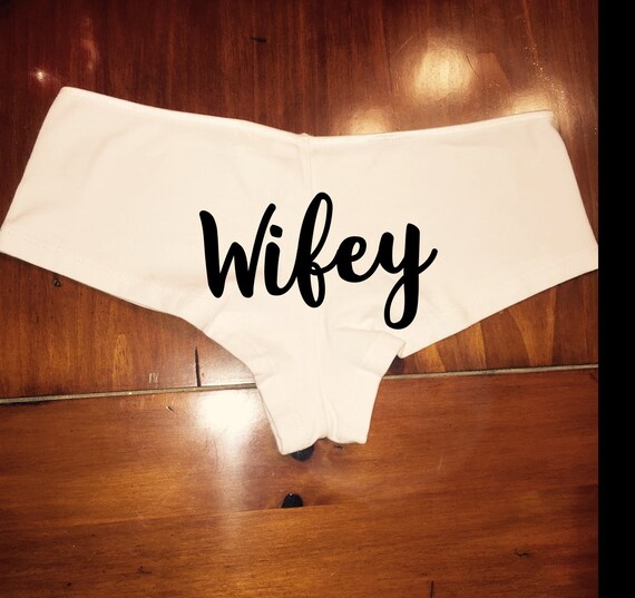 Wifey bachelorette party gift / bridal underwear / bridal