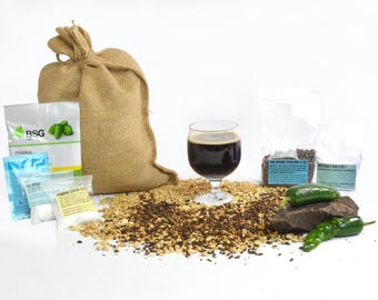 Chocolate Jalapeño Milk Stout One Gallon Beer Home Brewing Recipe Kit - 1 Gallon Small Batch Brewing Ingredient Kit