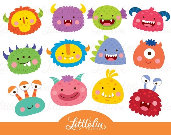 Monster Face Clipart Monster Head Clipart 17015