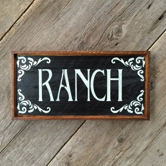 Ranch Sign Decorative Wood Signs Outdoor Signs Country