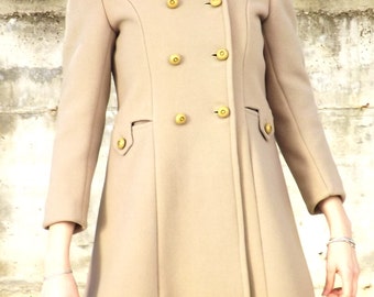 Vintage woolen coat made in italy size XS, 1960s