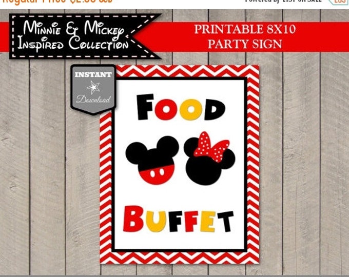 SALE INSTANT DOWNLOAD Girl and Boy Mouse Printable 8x10 Food Buffet Party Sign / Girl and Boy Mouse Collection / Item #2126