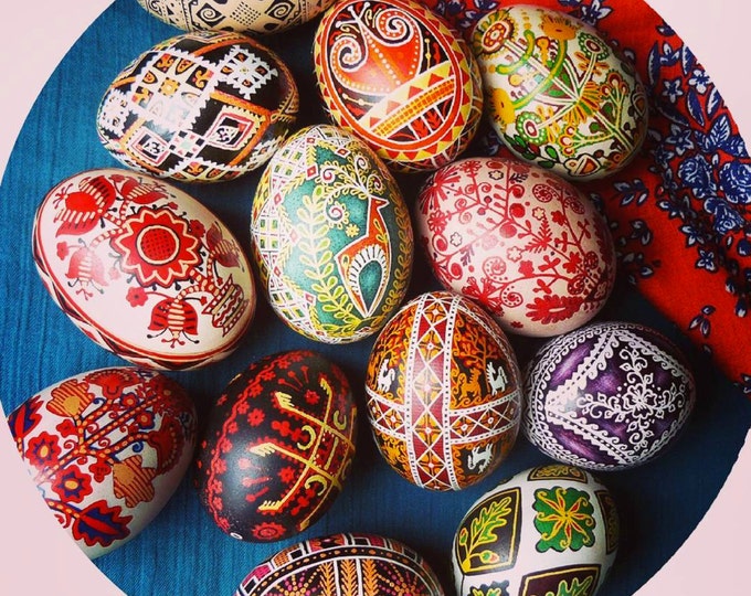 Modern Ukrainian Pysanka - Easter gift