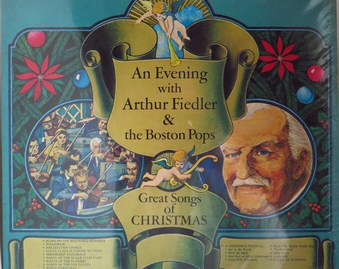 Vintage Arthur Fiedler Vinyl LP, The Boston Pops 1979, Great Songs of Christmas, SEALED