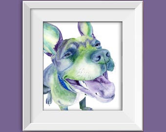 Pitbull Wall Art pitbull decor | etsy Pitbull Wall Art pitbull decor | etsy