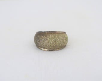 Vintage Sterling Silver Dome Ring Size 8