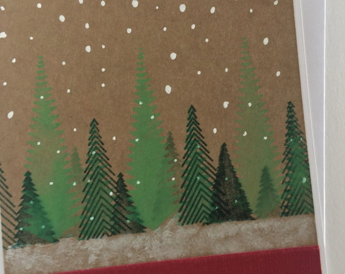 Holiday Greeting Cards /Christmas Cards with ornanents/Embossed Christmas cards