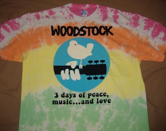 WoodStock tie dye Shirt new, never worn size Large all sales final