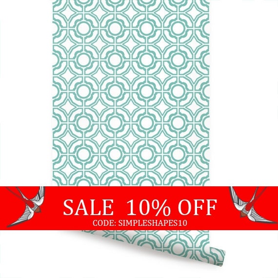 Sale Daisy Mint Peel & Stick Fabric Wallpaper by AccentuWall