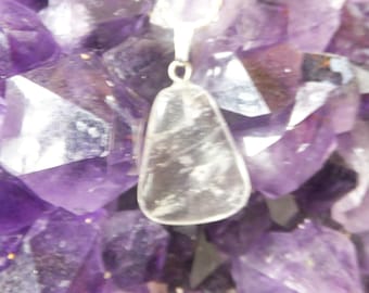Rock Crystal and Sterling Silver Necklace